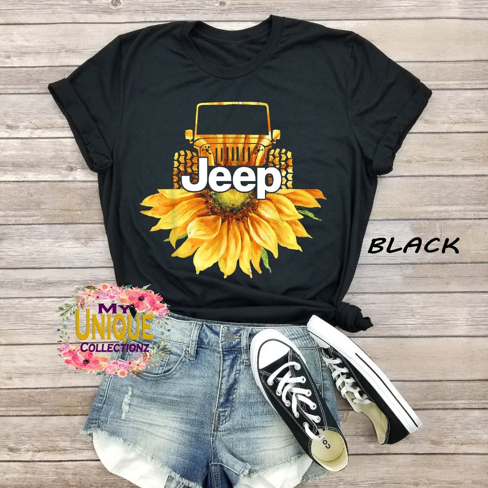Sunflower Jeep Shirt, Jeep Shirt, Jeep Girl,Summer